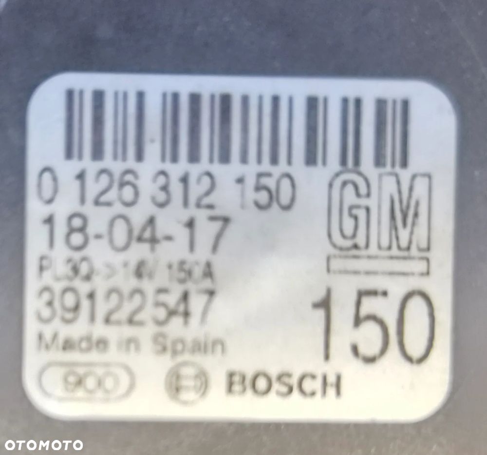 Alternator 1.6cdti Opel Insignia b 39122547 - 3