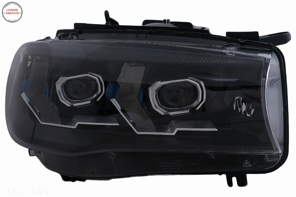 Faruri Full LED BMW X5 F15 (2013-2018) Conversie la G05 Design Negru- livrare gratuita - 7