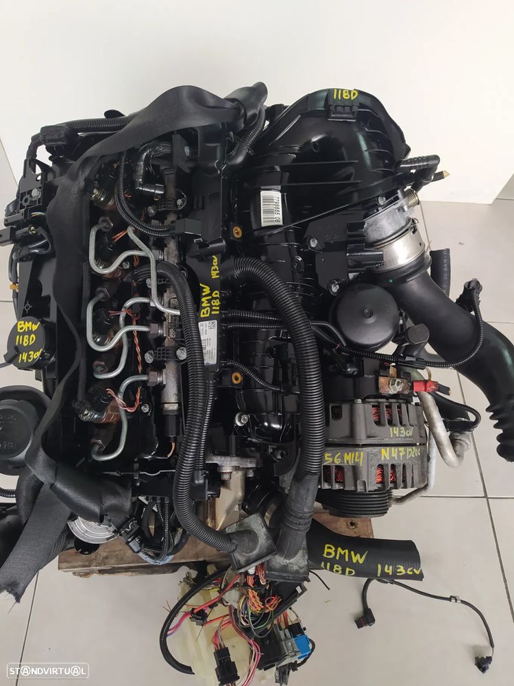Motor BMW 118D 143cv E87 E90 2008 N47D20C caixa 6 velocidades CBB - 6