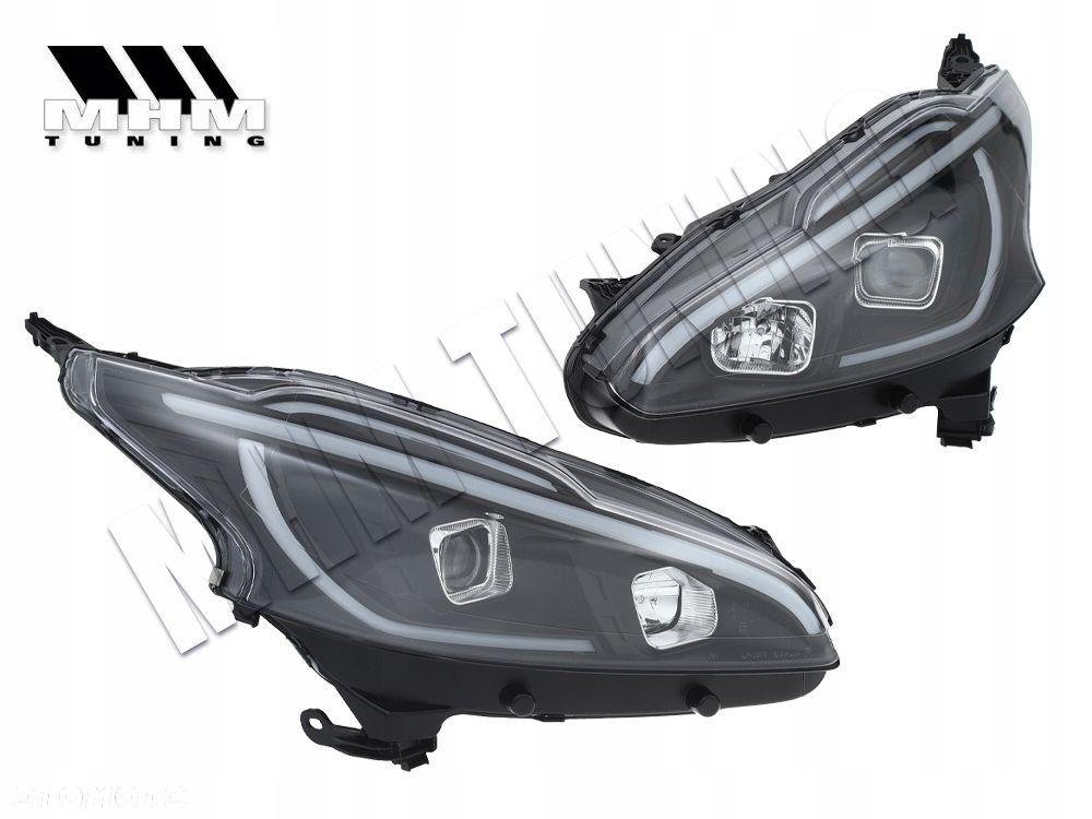 Reflektory Lampy Dayline light LED Tube DRL Neon Tuning Peugeot 208 2012-15 - 2