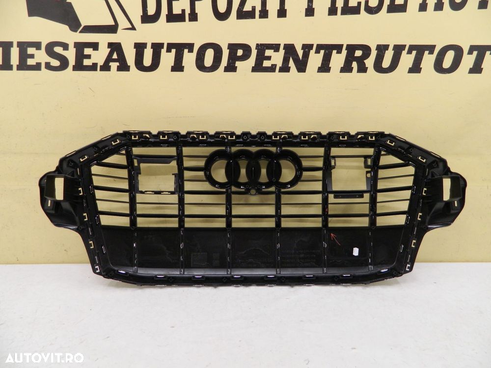 Grila radiator Audi Q7 4M S-Line facelift,  2019, 2020, 2021, 2022, 2023, cod origine 4M0853651AJ. - 5