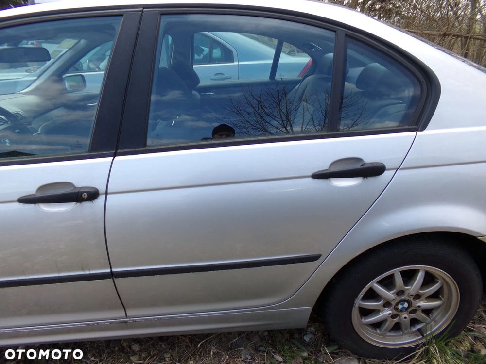 Drzwi tylne lewe przednie BMW e46 lift sedan kolor: titansilber 354 - 1