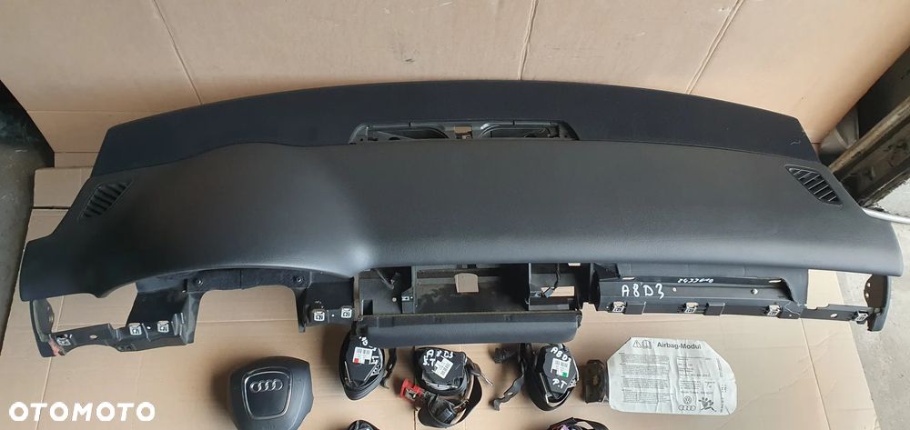 Konsola poduszki pasy AIRBAG sensor zestaw naprawczy Audi A8 D3 - 2