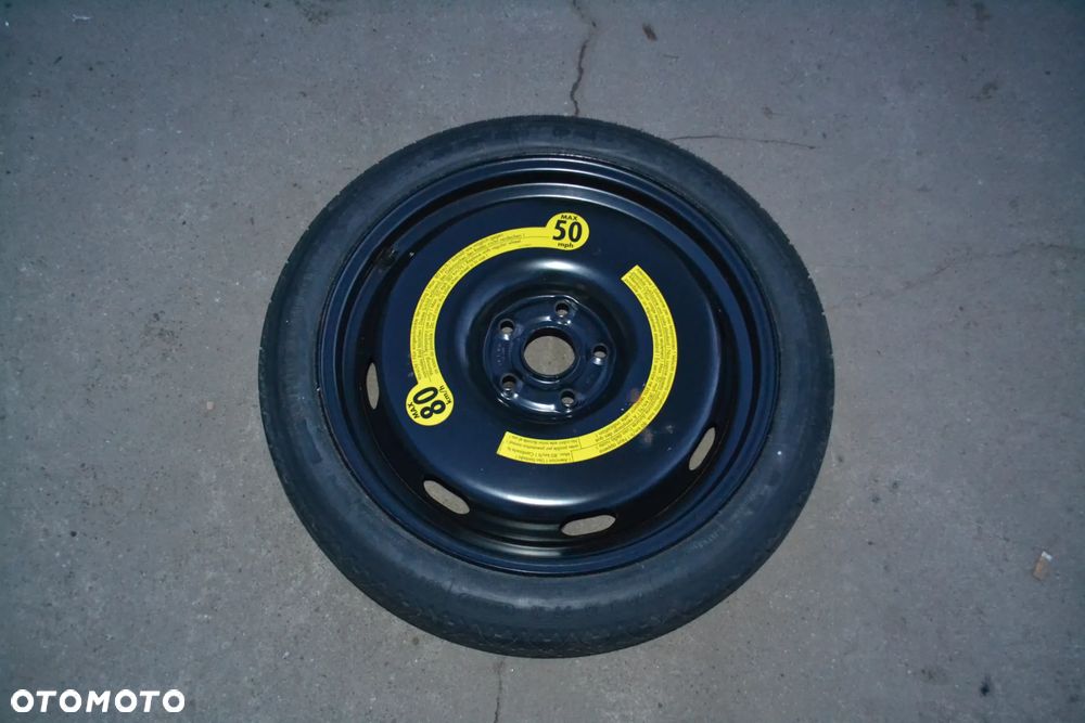 VW AUDI SEAT SKODA KOŁO DOJAZDOWE ZAPASOWE 18 5X112 T125/70 ET 25,5 1K0601027B POMORSKIE - 1