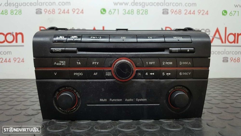 SISTEMA AUDIO / RADIO CD MAZDA 3 BERLINA (BK) 1.6 CRDT  ACTIVE - 4