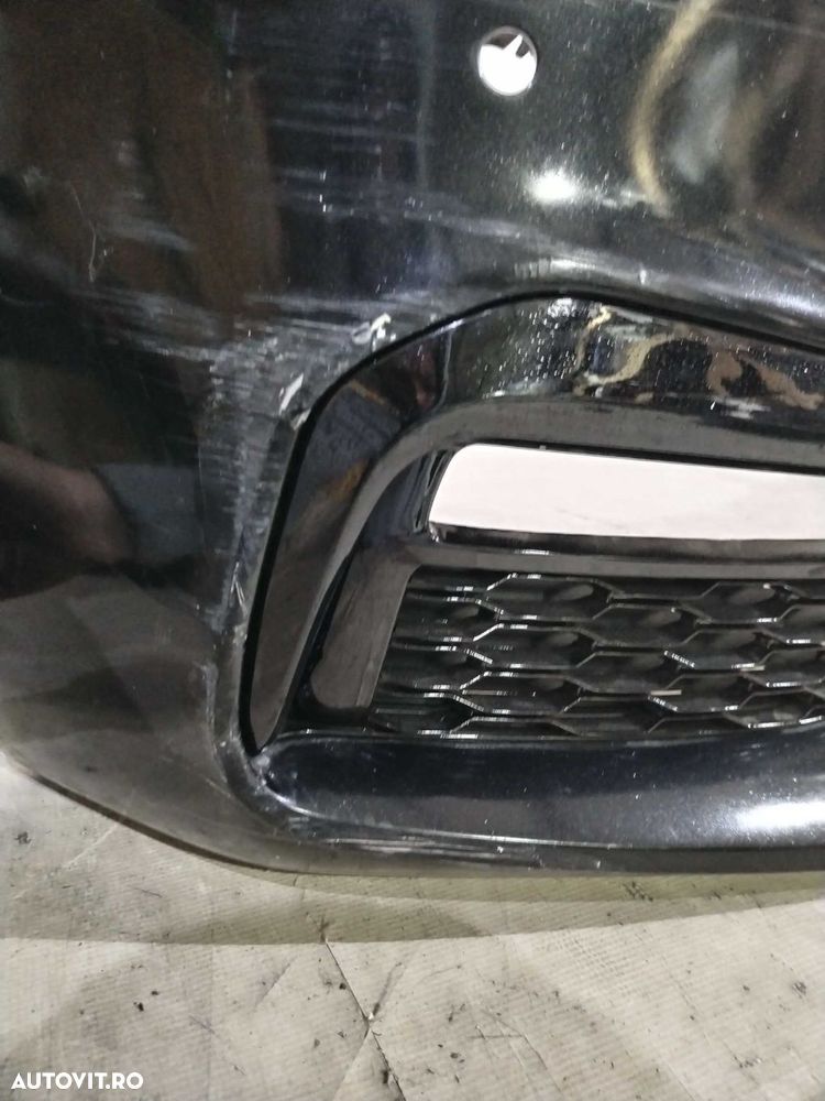 Bara fata BMW Seria 5, G30/G31, M-Sport, 2016, 2017, 2018, 2019, 2020, cod origine OE 51118064928, cu gauri pentru senzori de parcare. - 5