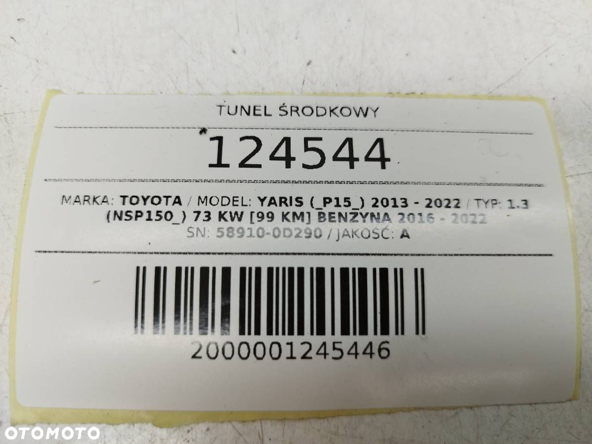 TUNEL ŚRODKOWY 58910-0D290 TOYOTA YARIS III P15 LIFT EUROPA - 10