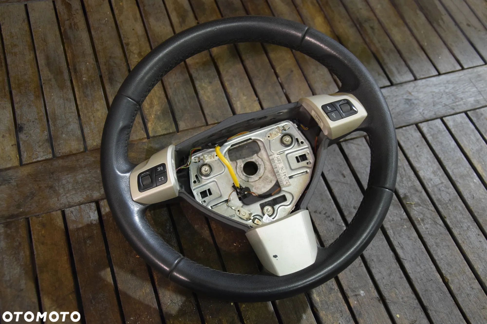 Opel Astra H Zafira B Kierownica skórzana multifunkcja SATYNOWA - 1