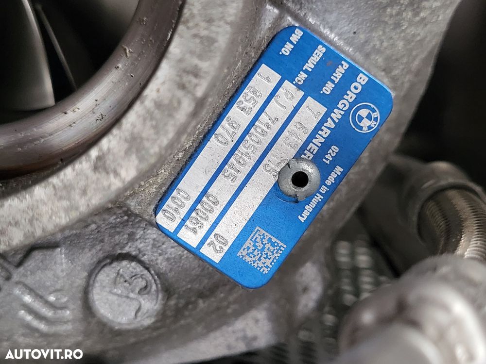 Turbo Turbina Bmw 3.0 3.5 4.0 Benzina Motor N55B30 An 2013-2014-2015-2016-2017  Cod  F01 F02 F06 F0 - 7