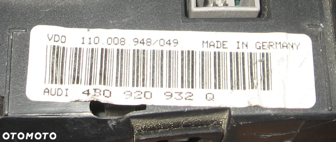 licznik AUDI A6 C5 lift TDI 4B0920932Q - 5