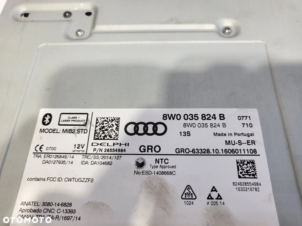 AUDI A4 B9 A5 8W CZYTNIK KART SD 8W0035824B - 4