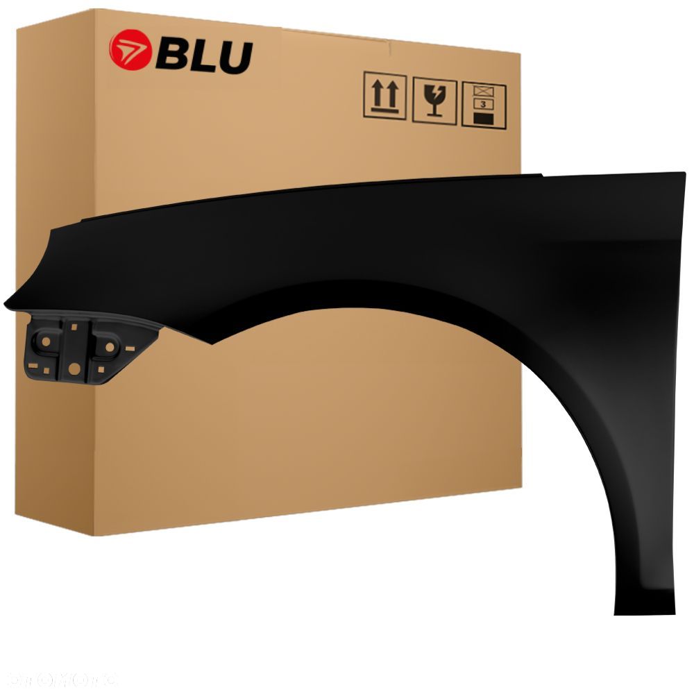 BLU Błotnik VW EOS LC9X lewy czarny 06-15 przód TiefSchwarz - 1