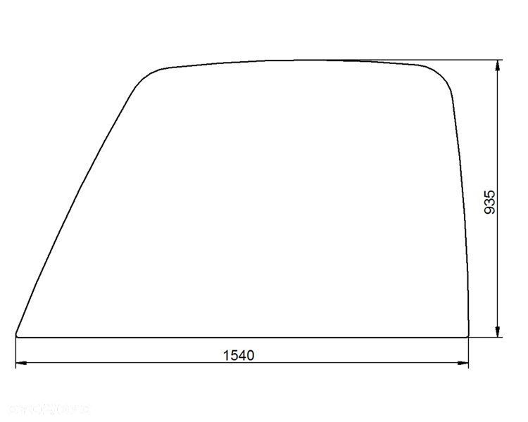 Szyba Szyby ładowarka teleskopowa JCB - boczna prawa nr 113 - 2