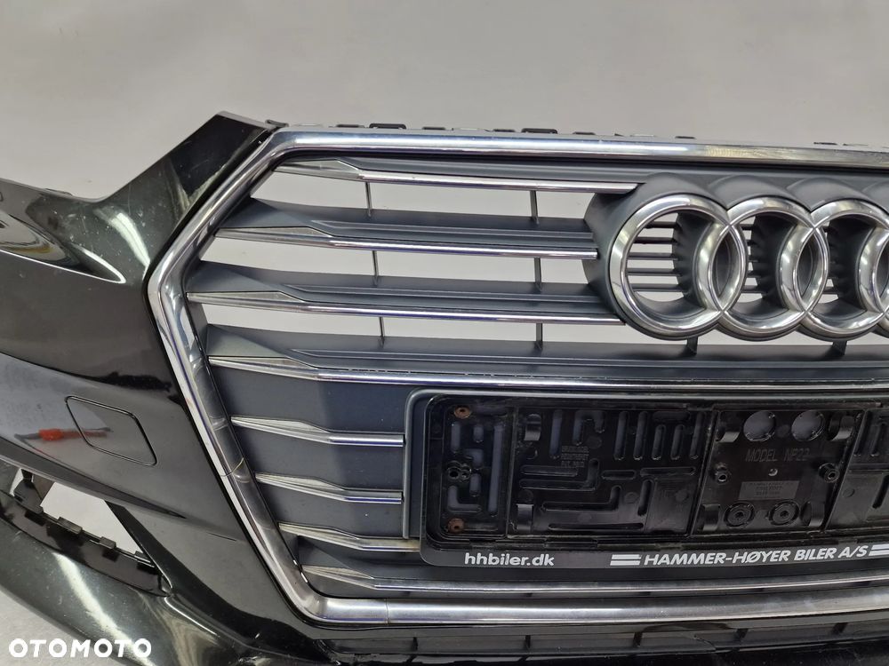 AUDI A4 B9 8W0 14- ZDERZAK PRZEDNI PRZÓD BEZ PDC I SPRYSKU + ATRAPA / GRILL , KOLOR CZARNY , NR 8W0807437 + 8W0853651AB , NR AUKCJI NZ972 - 10