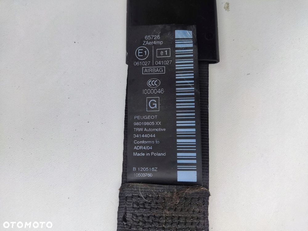 DESKA KONSOLA PODUSZKA PODUSZKI AIR-BAG PASY PEUGEOT 5008 I 2013-2016 LIFT - 8