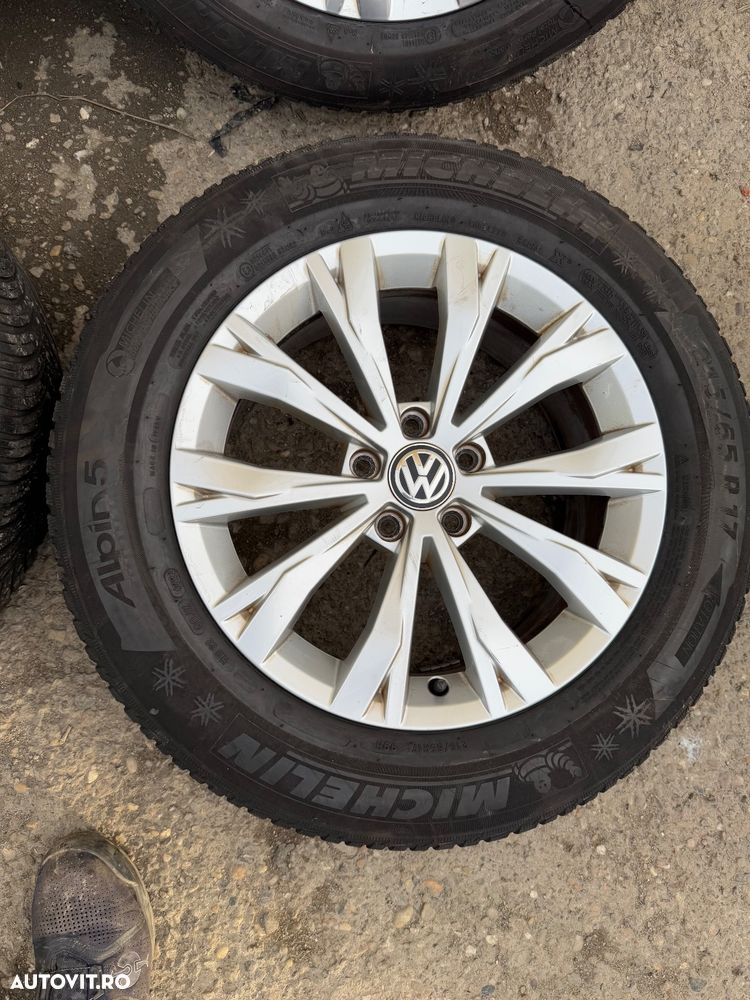 Jante aliaj VW TIGUAN an 2017   cu cauciucuri allseason 215/65R17 cod janta 5NA601025 - 3