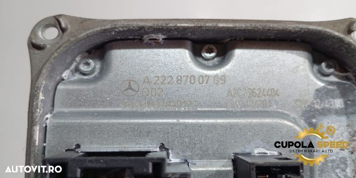 Calculator Droser Balast A2228700789 Mercedes-Benz S-Class W222 [2013 - 3