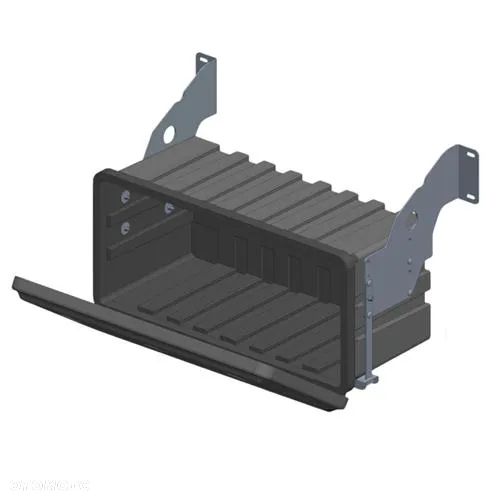 Skrzynia narzędziowa plastik 1000x500x500 (ze wspornikami, niska) - ROOKS Ruchoma podłoga