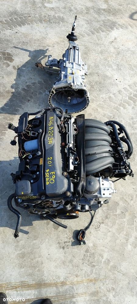 W-wa KOMPLETNY SILNIK BENZYNOWY N46B20BA BMW E81 E82 E87 E88 E90 E91 E92 E93 2.0 B 16V - 3