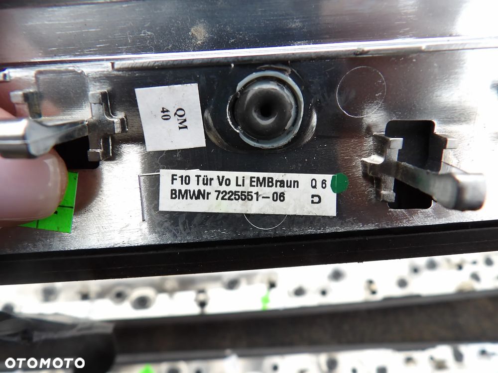 BMW - F11 - LISTWY OZDOBNE , DEKORY - EUROPA - KOMPLET - 7225530  7225529  7225552  7225551  9192935  9206347  9192937 - 6