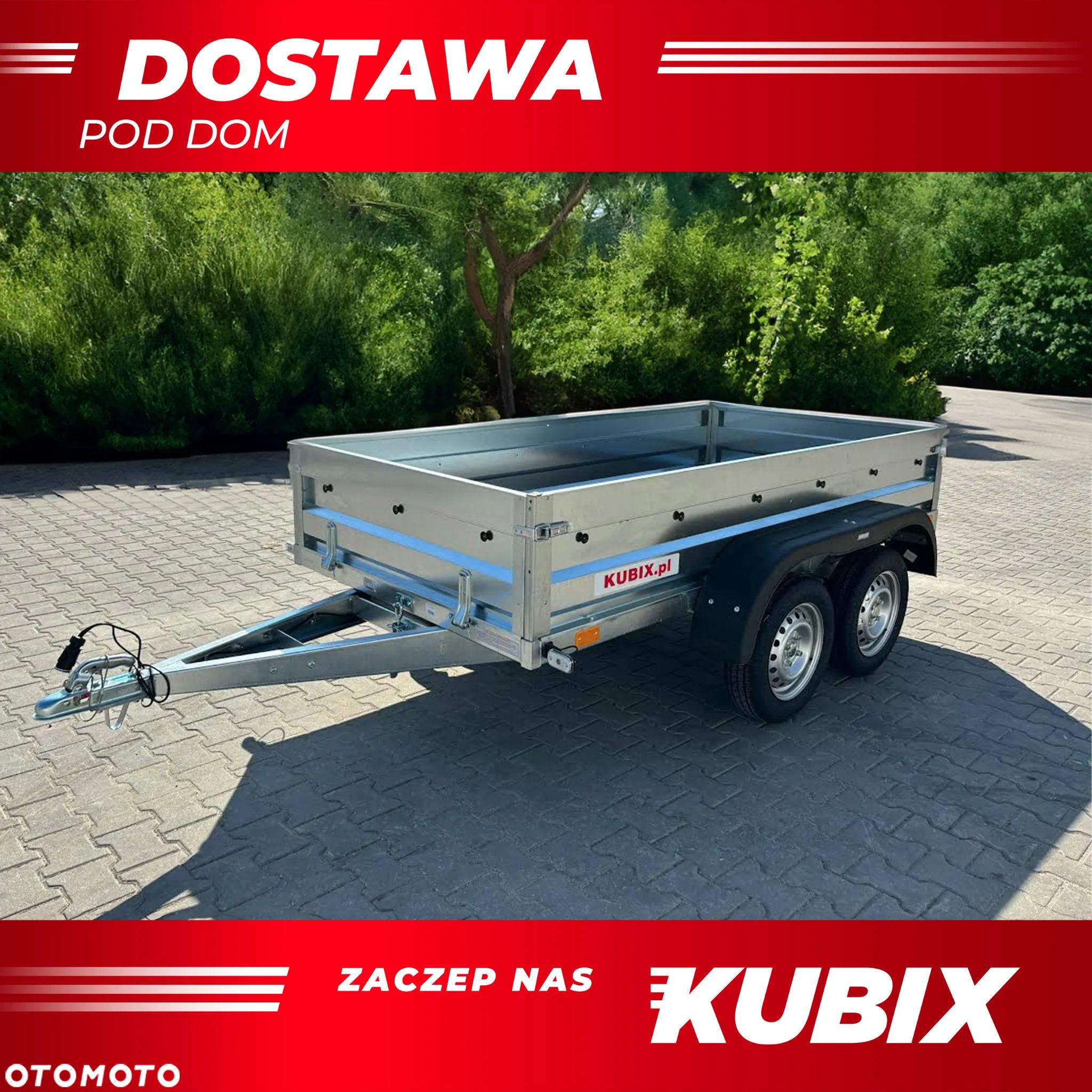 Neptun PRZYCZEPA 263x129x40, 2 OSIE, UCHYŁ - DOSTAWA POD DOM! - 1