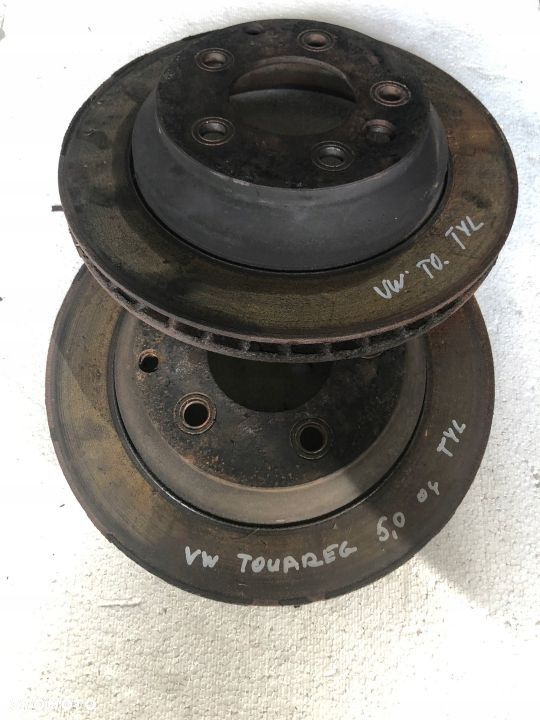 VW TOUAREG 5.0 TDI TARCZE HAMULCOWE TYŁ KOMPLET - 2