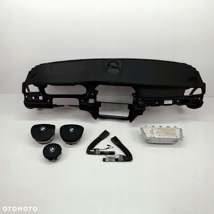 BMW 5 F10 F11 DESKA ROZDZIELCZA KONSOLA KOKPIT PULPIT PODUSZKI AIRBAG AIR BAG NAPINACZE KIT SET - 1