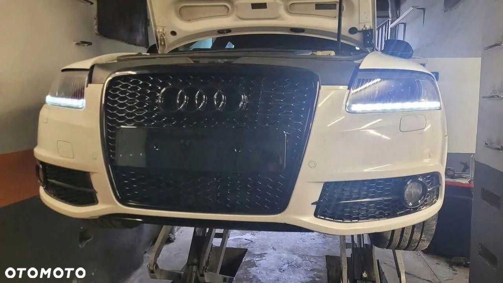 Przednia Atrapa Chłodnicy Audi A6 C6 2004-2011 PDC Czarny Połysk - 3