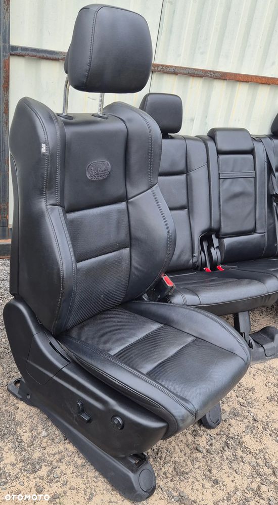 Siedzenia Fotele Przod Przednie Tył Kanapa CZARNE Overland Jeep Grand Cherokee WK2 2014- - 4