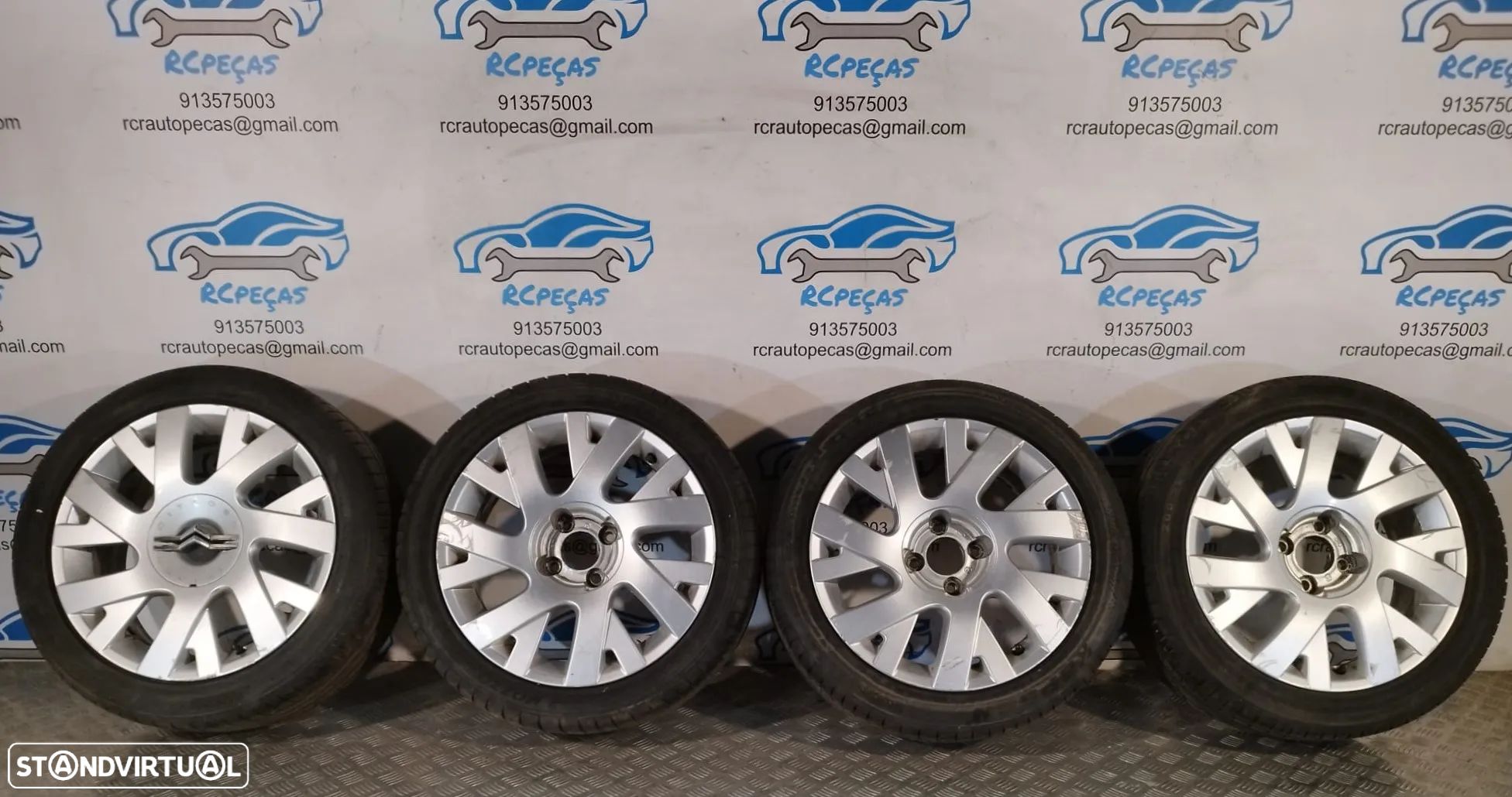 Conjunto Jantes 17 Originais Resolfen Citroen 6.5J ET28 4X108 9682258880 - 1