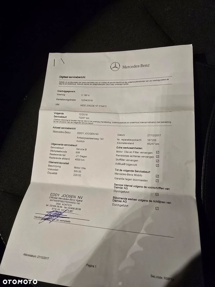 Mercedes-Benz Klasa C 180 (BlueTEC) d Avantgarde - 26