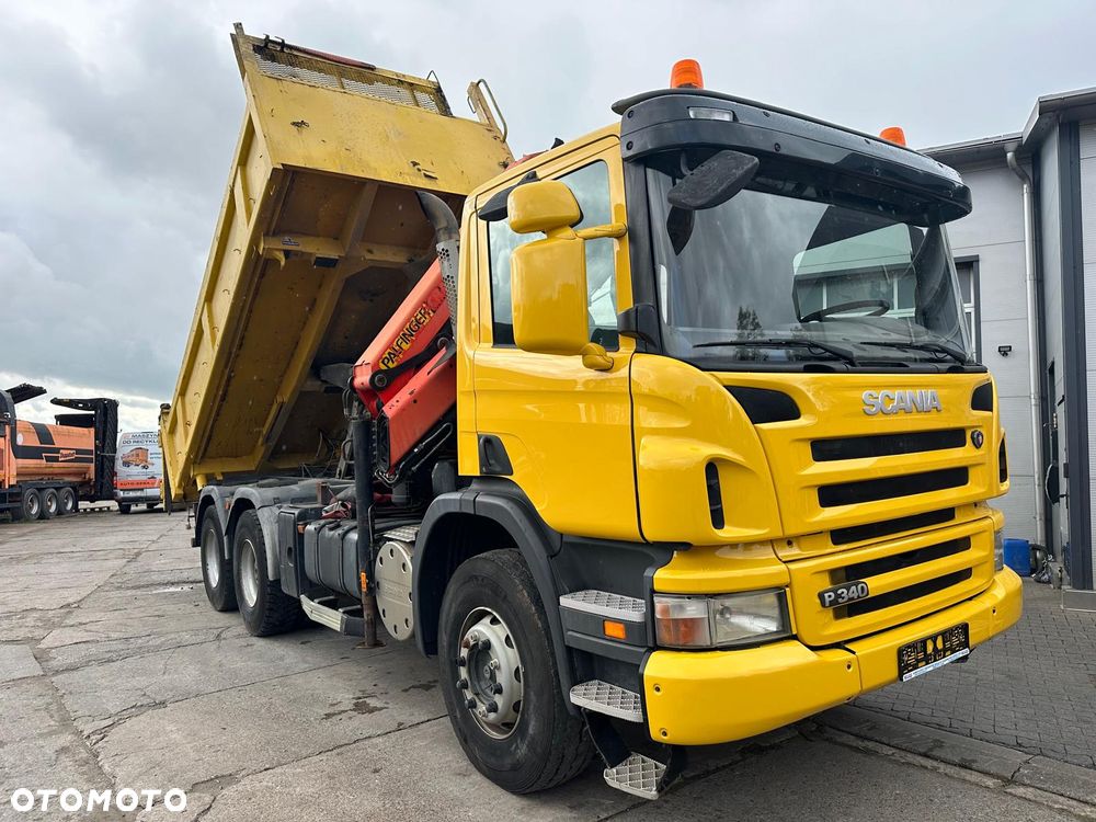 Scania P340  Wywrotka  + żuraw - 5