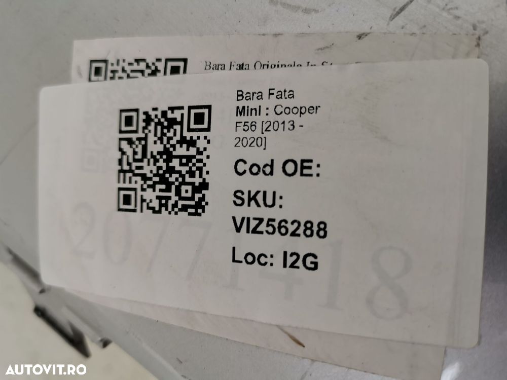 Bara Fata Mini  Cooper F56 2013 2014 2015 2016 2017 2018 2019 2020 Ori - 8