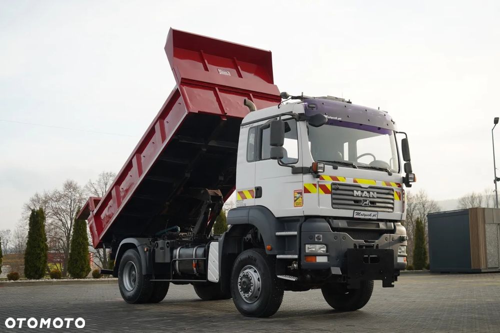 MAN TGA 18.360 / 4X4 / WYWROTKA 2 STRONNA / HYDROKLAPA / HYDROBURTA / CZOŁOWNICA / SPECJALNY / MANUAL - 5
