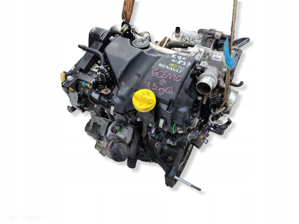 SILNIK KOMPLETNY K9K N837 RENAULT GRAND SCENIC 3 III 1.5 DCI 101 TYŚ KM - 10