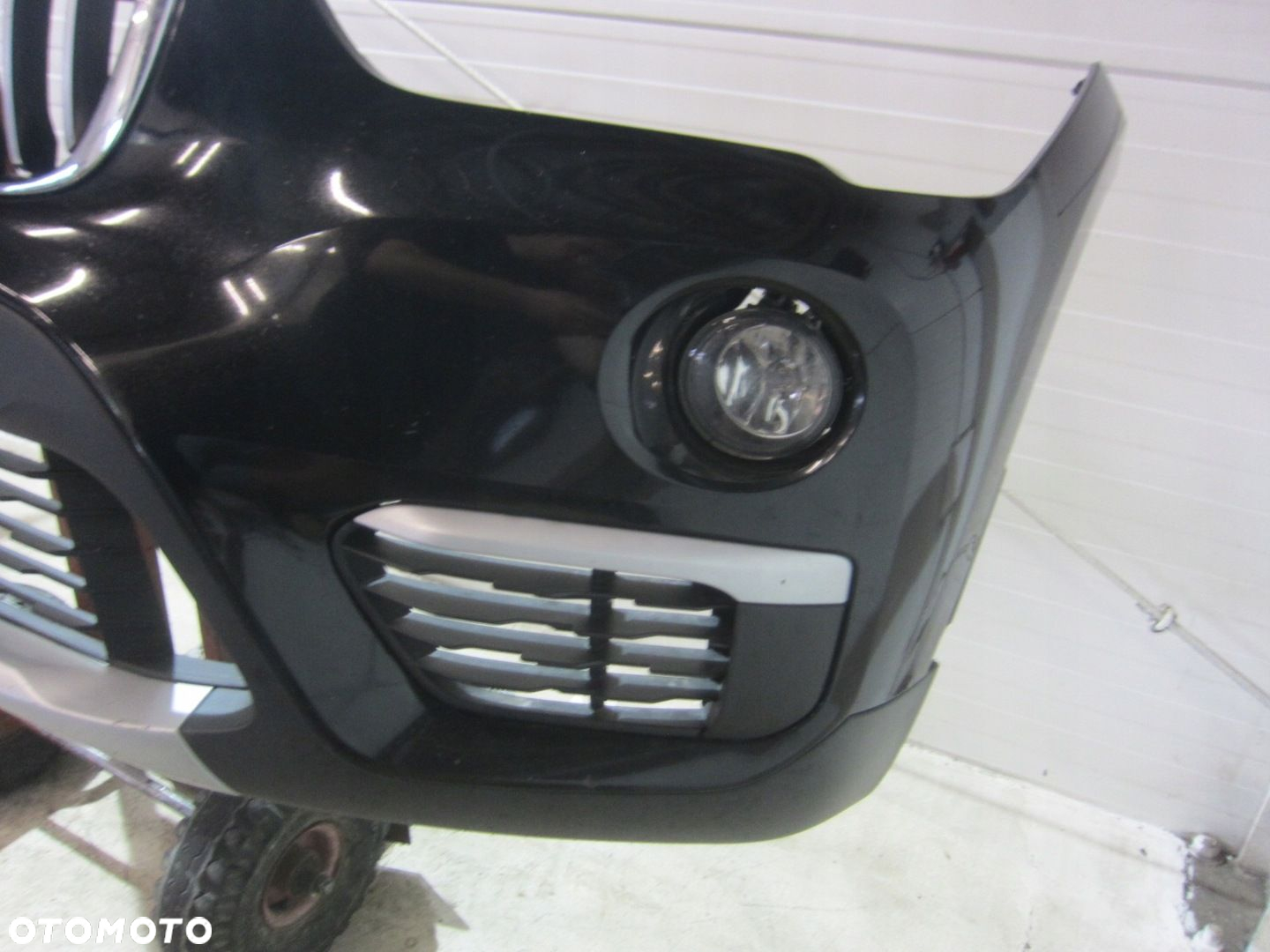 BMW X1 F48 ZDERZAK PRZEDNI PRZÓD KOMPLETNY 668 SCHWARZ 2 CZARNY GRILL XLINE - 6