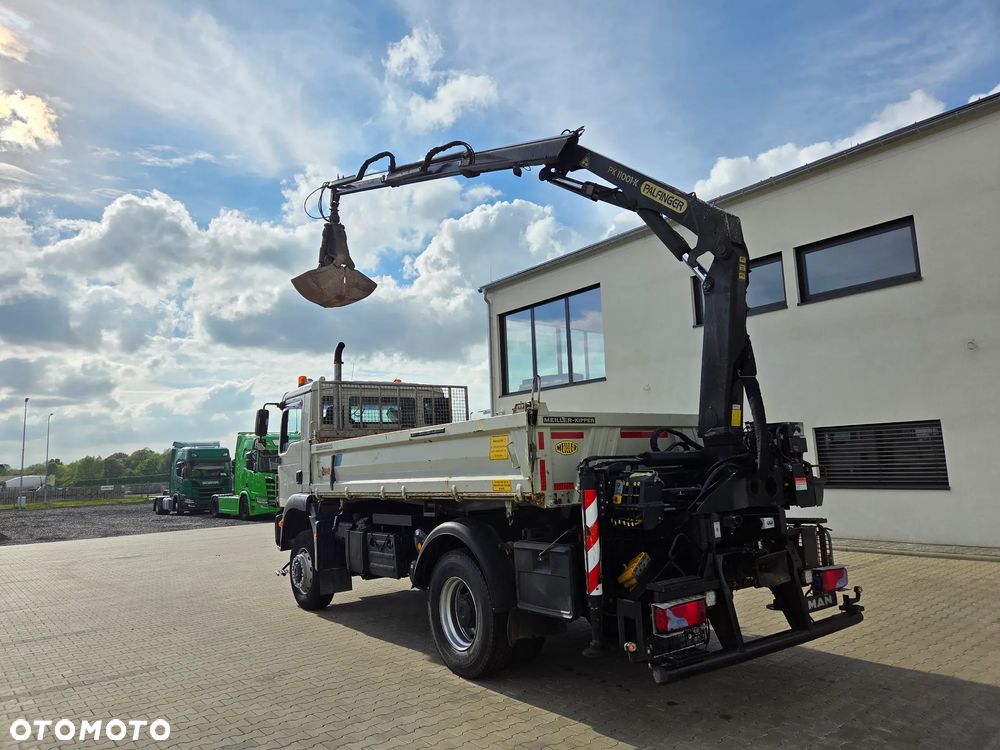 MAN TGM 18.290 4x4/ HDS+ WYWROTKA MEILLER/ HDS PALFINGER PK 11001-K DŻWIG CHWYTAK BUDOWLANKA - 6