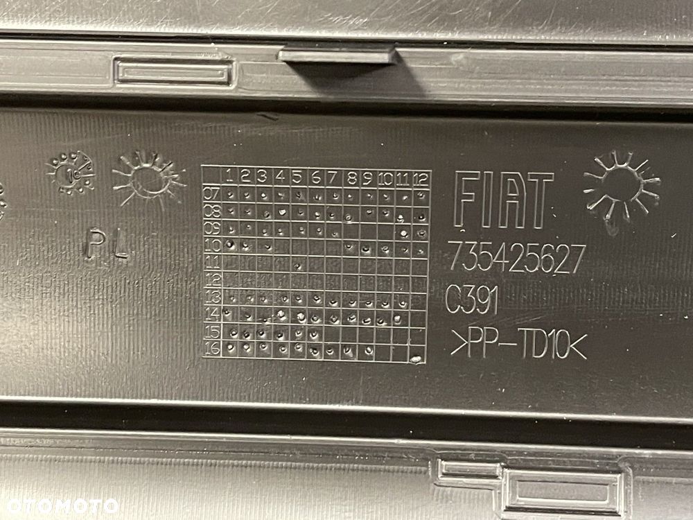 FABRYCZNIE NOWY ORYGINALNY ZDERZAK TYLNY TYŁ FIAT 500 07-15 4xPDC  735425627 - 9