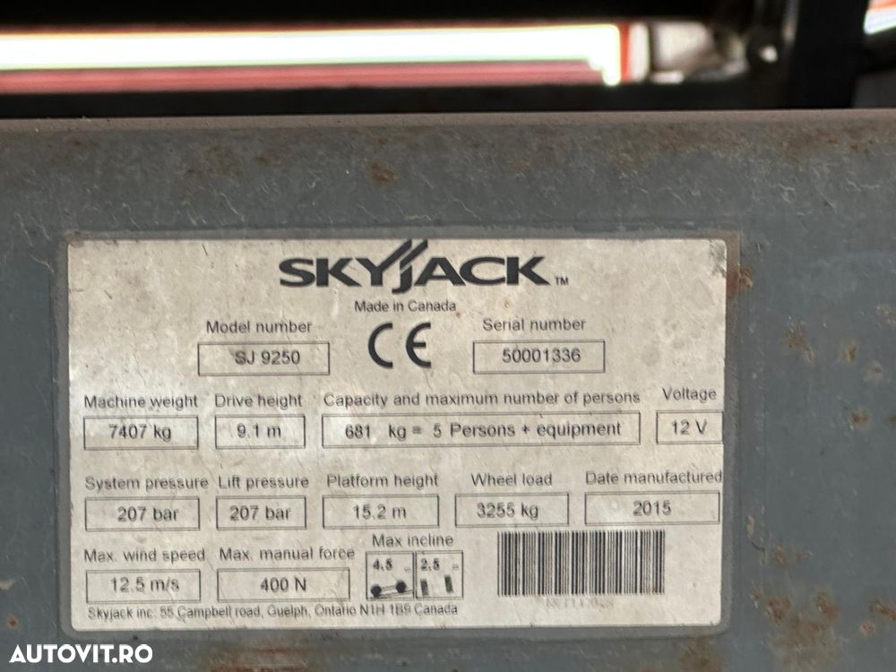 Skyjack SJ9250 RT - 14