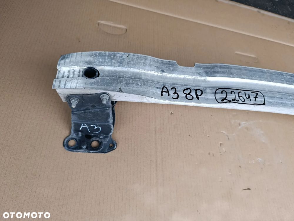 AUDI A3 8P WZMOCNIENIE BELKA ZDERZAKA PRZÓD STREFY KOMPLET 8P0807113F - 2