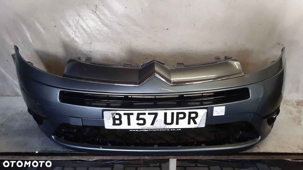 ^ ZDERZAK PRZÓD PRZEDNI DO CITROEN C4 GRAND PICASSO EZWD SZARY HALOGENY - 1