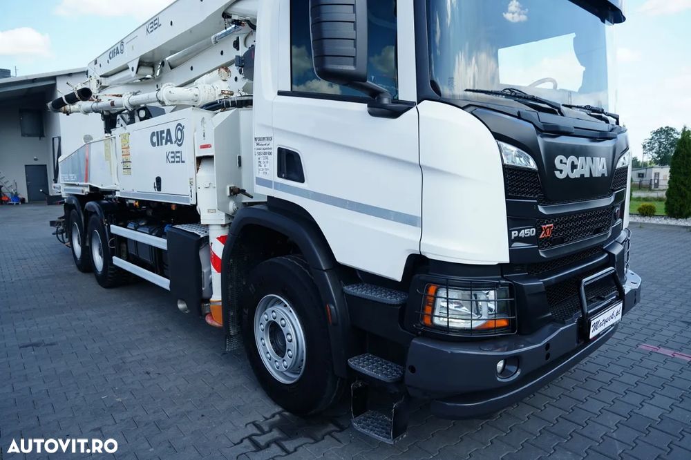 Scania P 450 XT / 6x4 / POMPĂ DE BETON CIFA K35L / ANUL 2019 / RADIOCOMANDĂ / IMPORTAT - 15