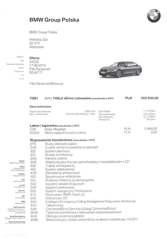 BMW Seria 7 740Ld xDrive - 29