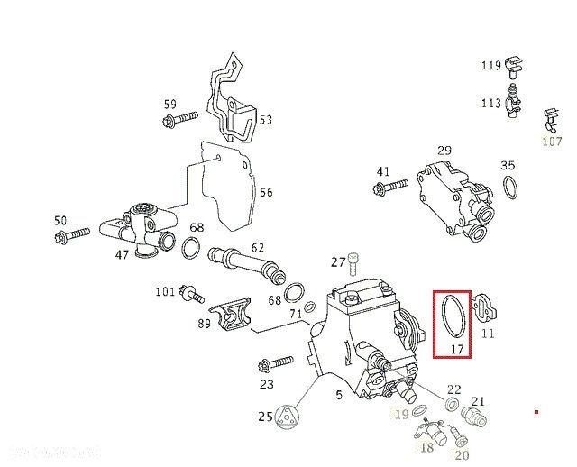 MERCEDES SPRINTER VITO Oring pompy wtryskowej CDI - 3