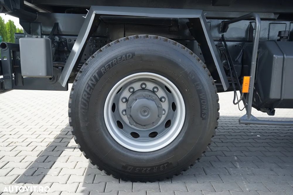 Mercedes-Benz AXOR 1833 / 4x2 / BASCULATOR 3 LATE + HDS HIAB 122 / HYDROBRA / MANUAL / - 25