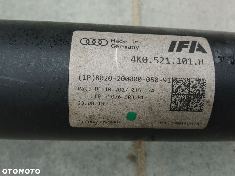 Wał napędowy Audi A6 C8 4K0 4K0521101H 3.0 TDI - 4