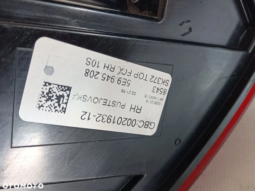 SKODA OCTAVIA 3 13-16r KOMBI Z LED LAMPA TYLNA PRAWA ORYGINAŁ EUROPA - 7