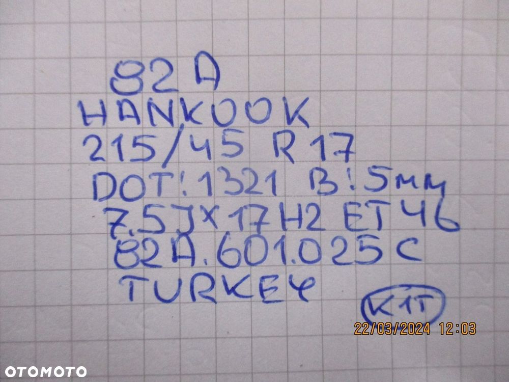 Koła felgi opony AUDI A1 82A R17 5MM - 14