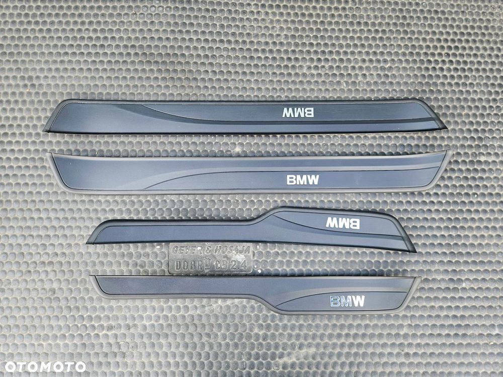 Listwa Listwy Progowe Ozdobne Drzwi Nakładki Komplet Przód Tyl BMW 3 E90 E91 - 1