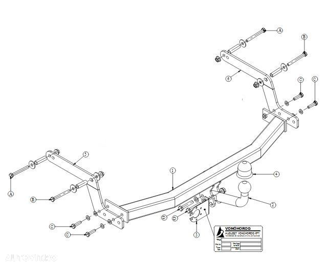 Carlig auto de remorcare Dacia Logan berlina 2013-2020 - 2
